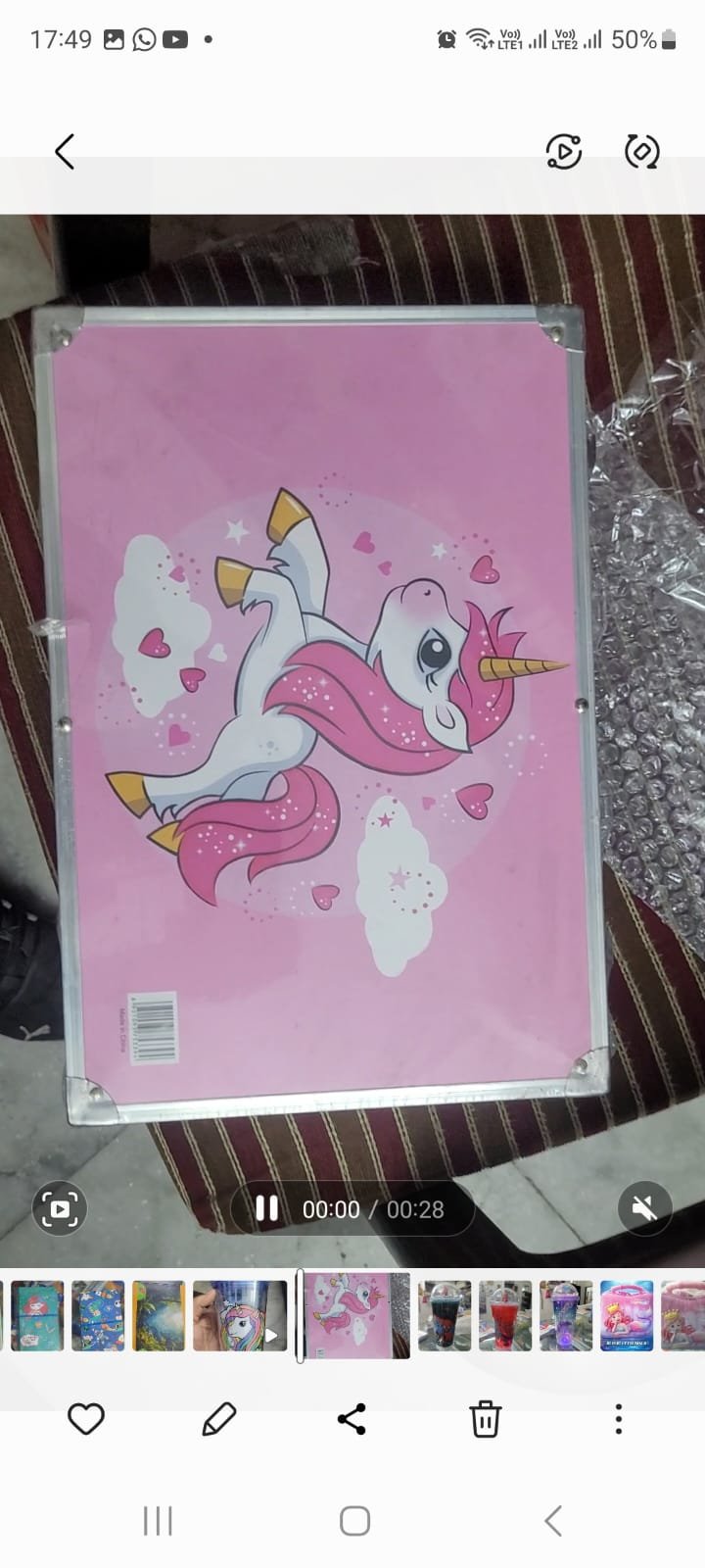 UNICORN ART BOX FO KIDS